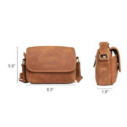 Compact Leather Small Crossbody Bag