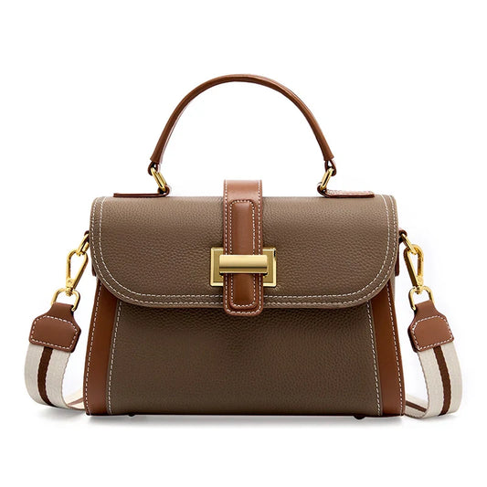 Leather Top Handle Crossbody Bag