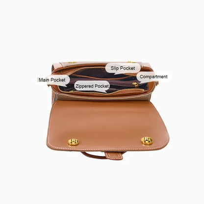 Leather Top Handle Crossbody Bag