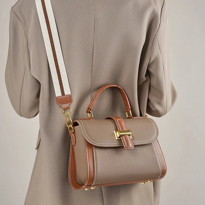 Leather Top Handle Crossbody Bag