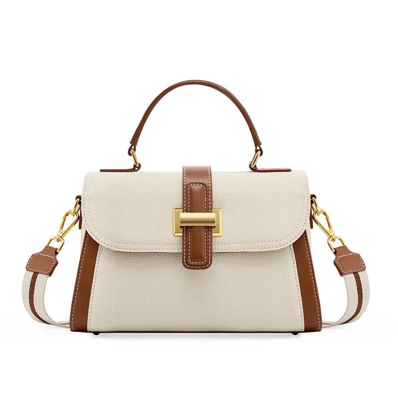 Leather Top Handle Crossbody Bag