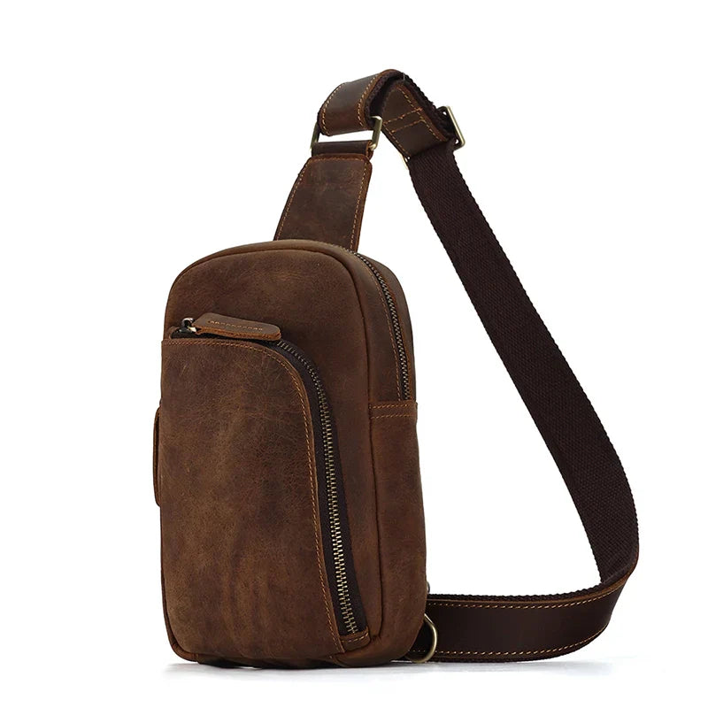 Heritage Travel Leather Crossbody Bag