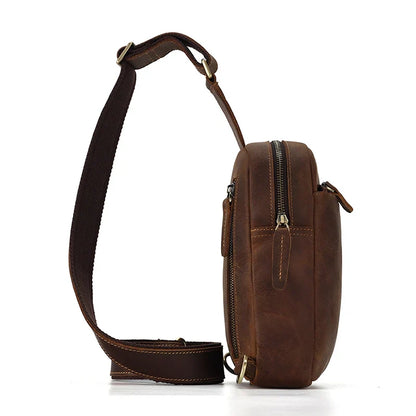 Heritage Travel Leather Crossbody Bag