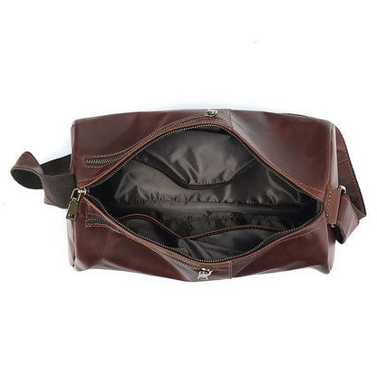 Vintage Cylinder Leather Crossbody Bag