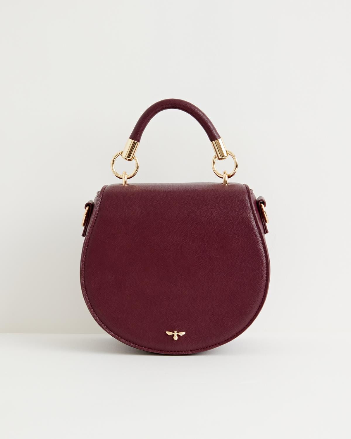 Liberty Saddle Bag - Burgundy