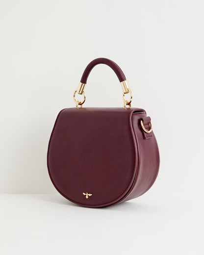 Liberty Saddle Bag - Burgundy