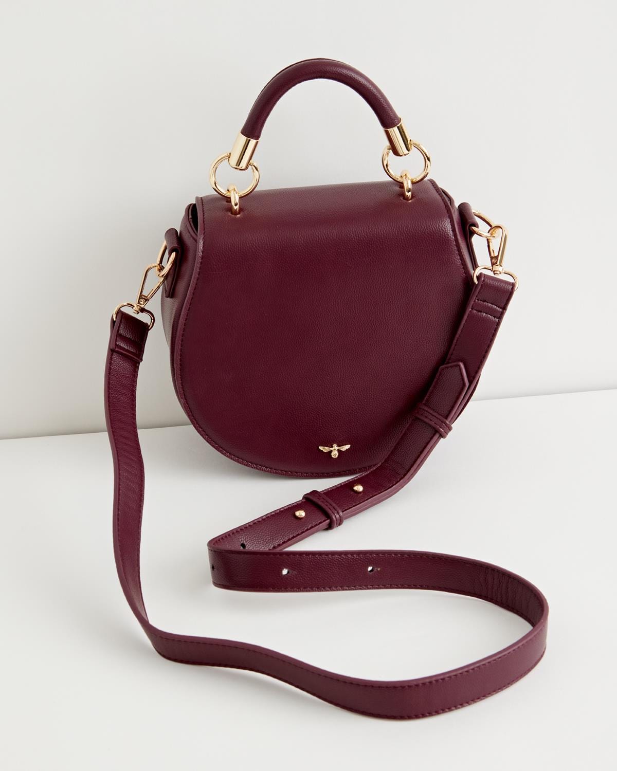 Liberty Saddle Bag - Burgundy