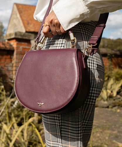 Liberty Saddle Bag - Burgundy