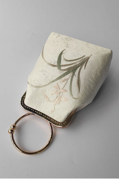 Liz Embroidered Satin Bag