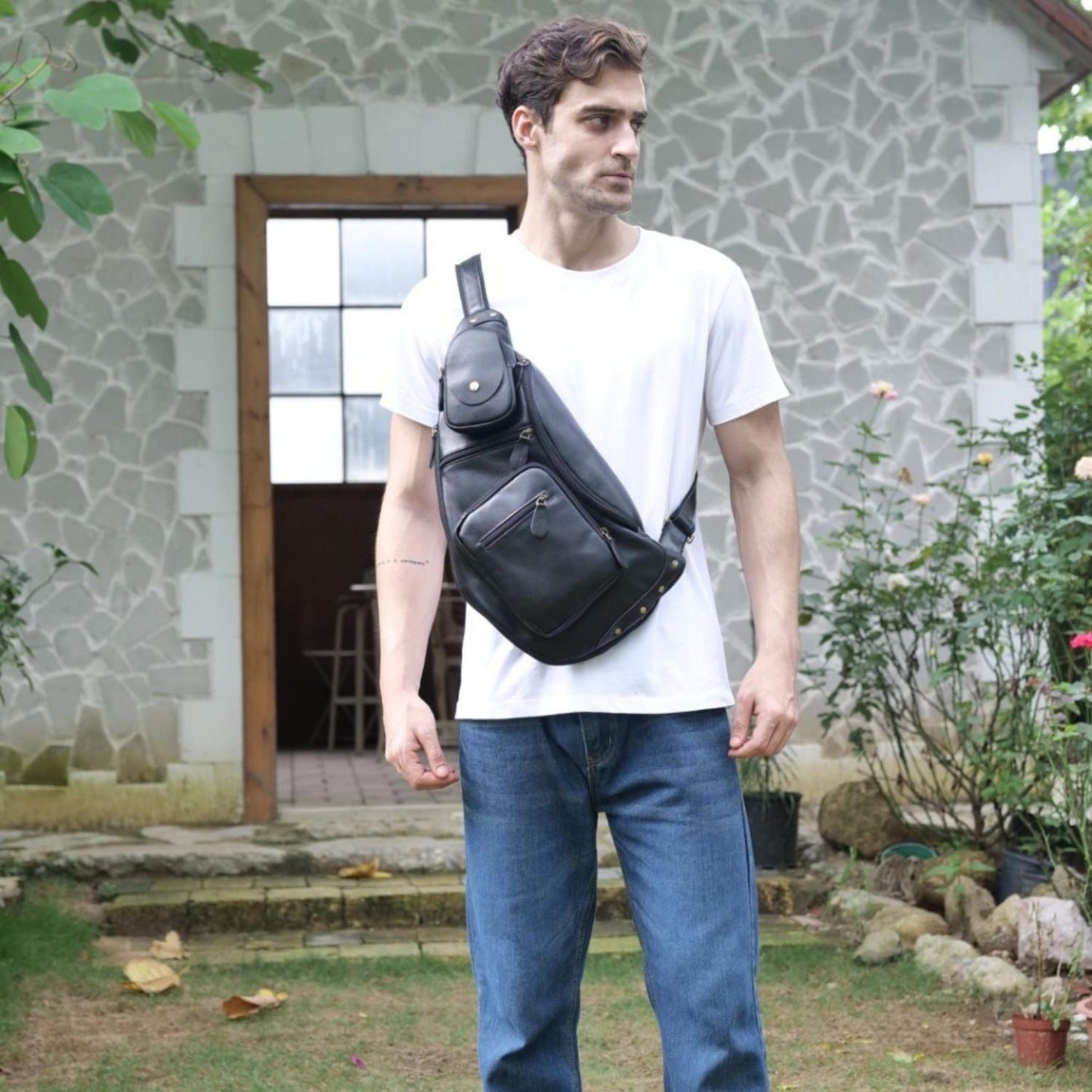 Frontier Leather Crossbody Bag
