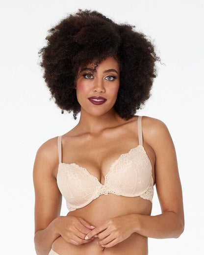 My Fit Lace Graduated Push up Plunge Bra