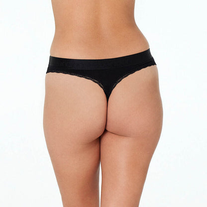 Cotton Logo Thong