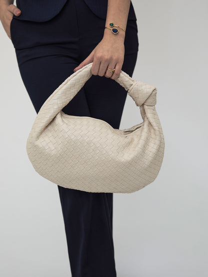 Medium Everyday Leather Bag - Off White