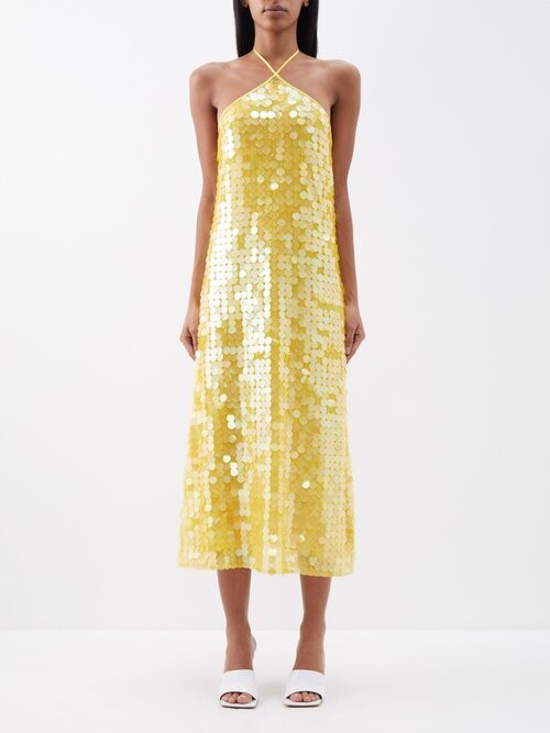 Evelyn Sequinned Midi Dress