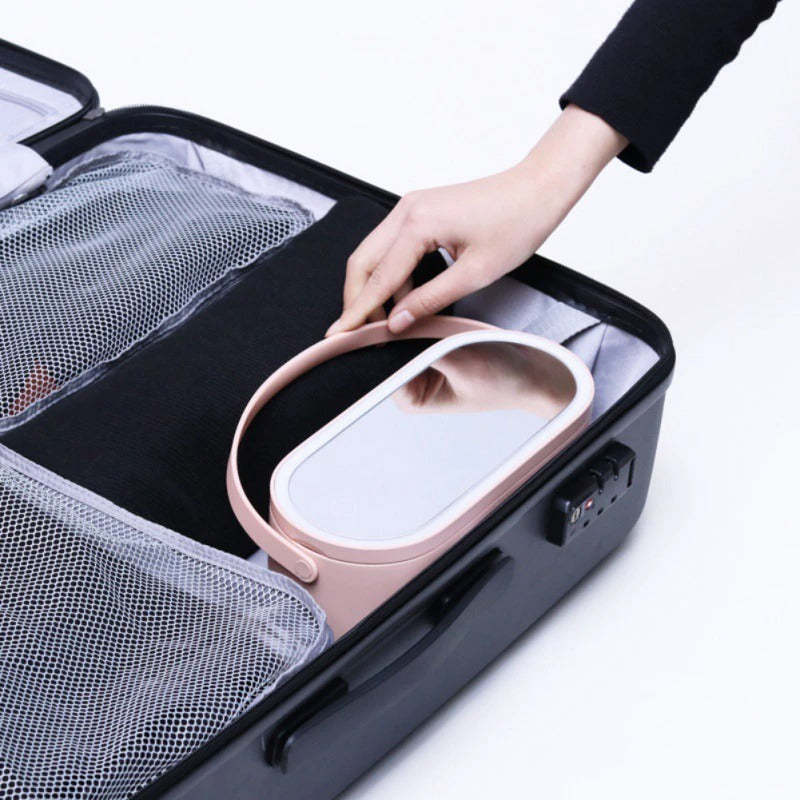 MELINA | Make up Storage Case with LED Mirror