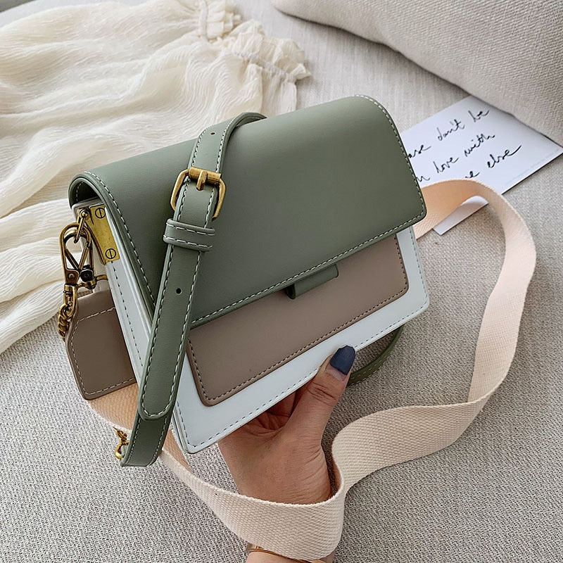 Olives Flap Crossbody Bag