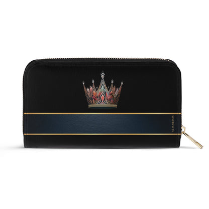 Queen Black - New - Women Leather Wallet - queen02blackWL