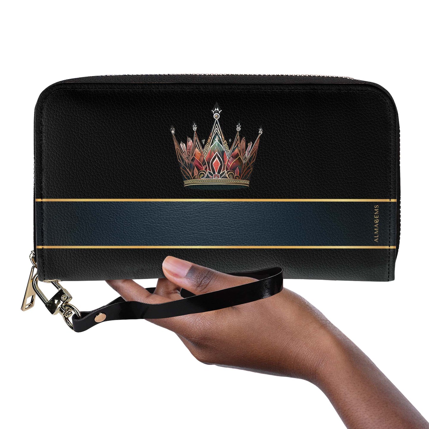 Queen Black - New - Women Leather Wallet - queen02blackWL