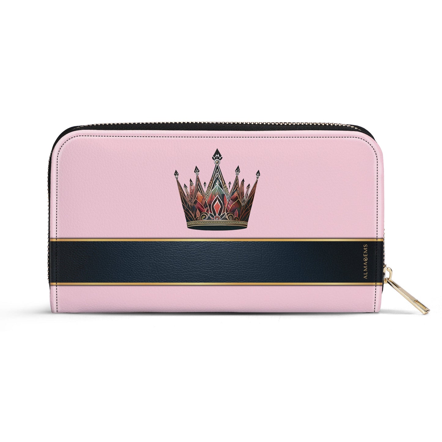 Queen Pink - New - Women Leather Wallet - queen02pinkWL