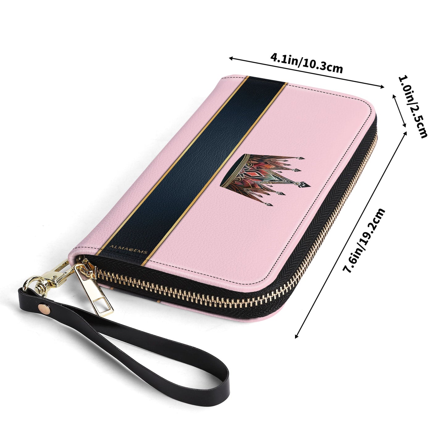 Queen Pink - New - Women Leather Wallet - queen02pinkWL