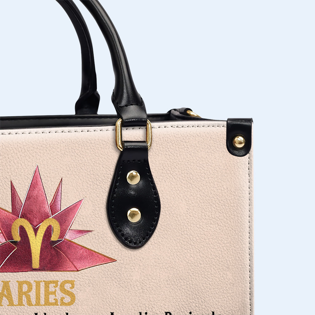 Zodiac Queen Flowers 08 - Personalized Custom Leather Handbag - queen08flowers