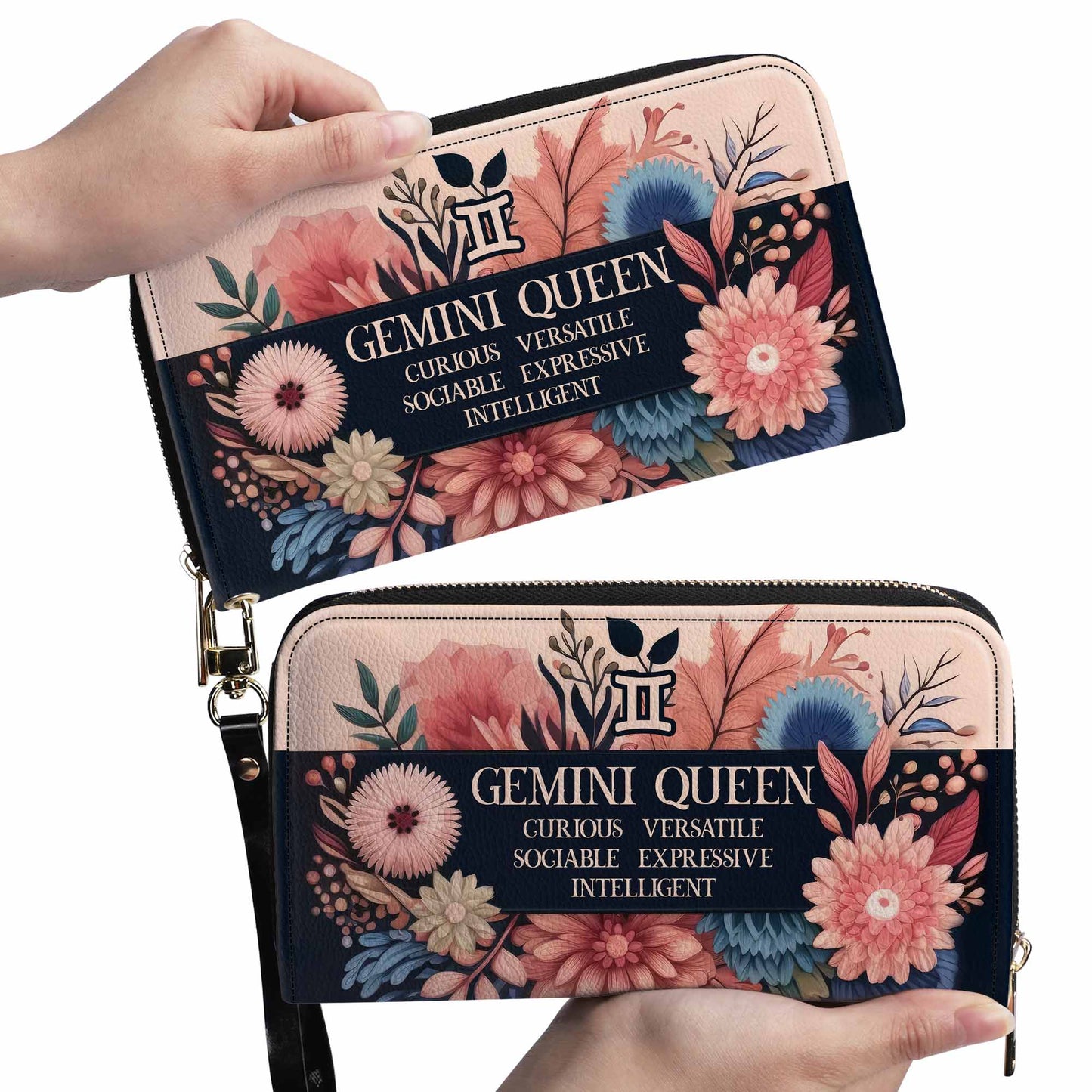 Queen Flowers No.10 - Women Leather Wallet - queen10flowersWL