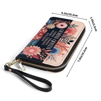 Queen Flowers No.10 - Women Leather Wallet - queen10flowersWL