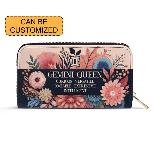 Queen Flowers No.10 - Women Leather Wallet - queen10flowersWL