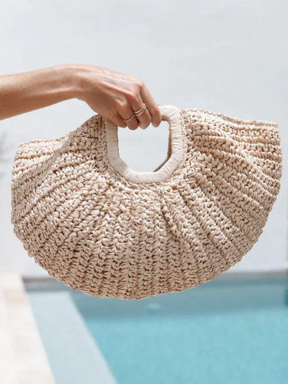 Renee Straw Moon Bag