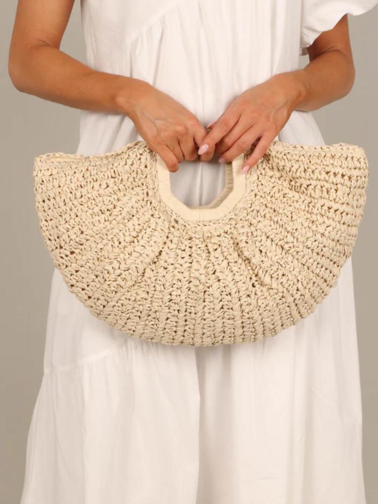 Renee Straw Moon Bag