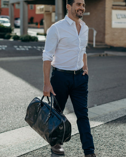 Albertis Brown - Leather Duffle Bag