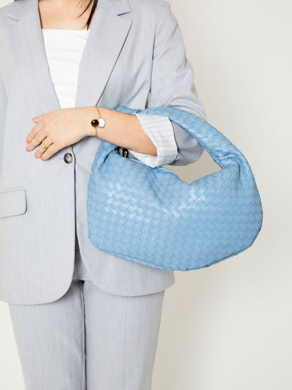 Medium Everyday Leather Bag - Sky Blue