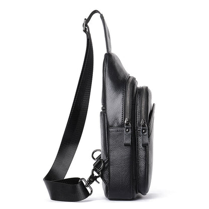 Men's Leather Sling Crossbody Bag