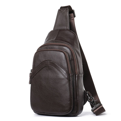 Men's Leather Sling Crossbody Bag