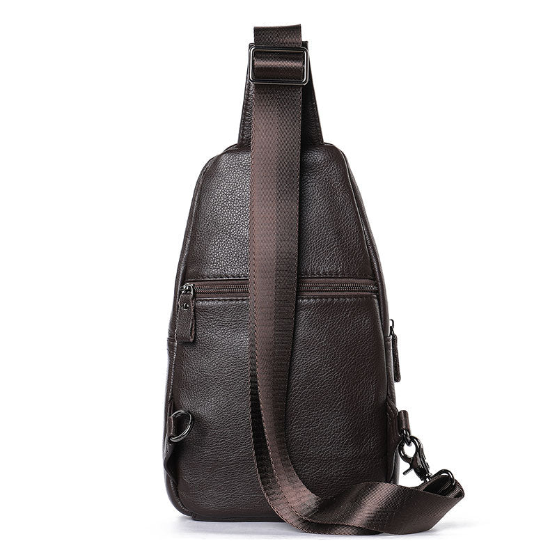 Men's Leather Sling Crossbody Bag