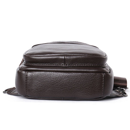 Men's Leather Sling Crossbody Bag