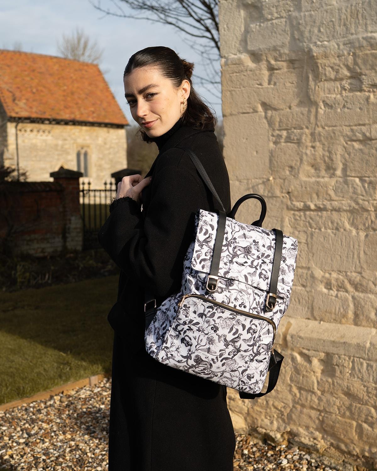 Tree Of Life Backpack - Black/White