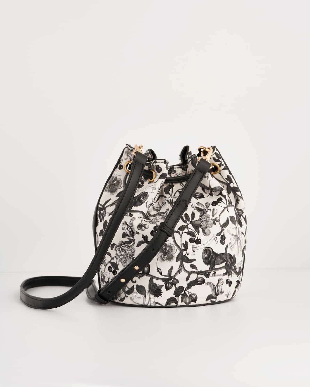 Tree Of Life Bucket Bag - Black