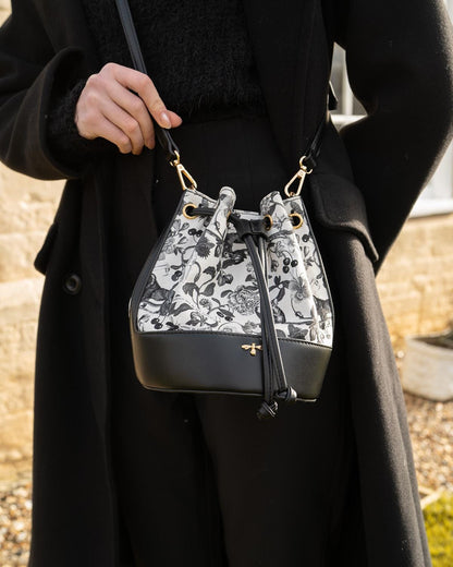 Tree Of Life Bucket Bag - Black