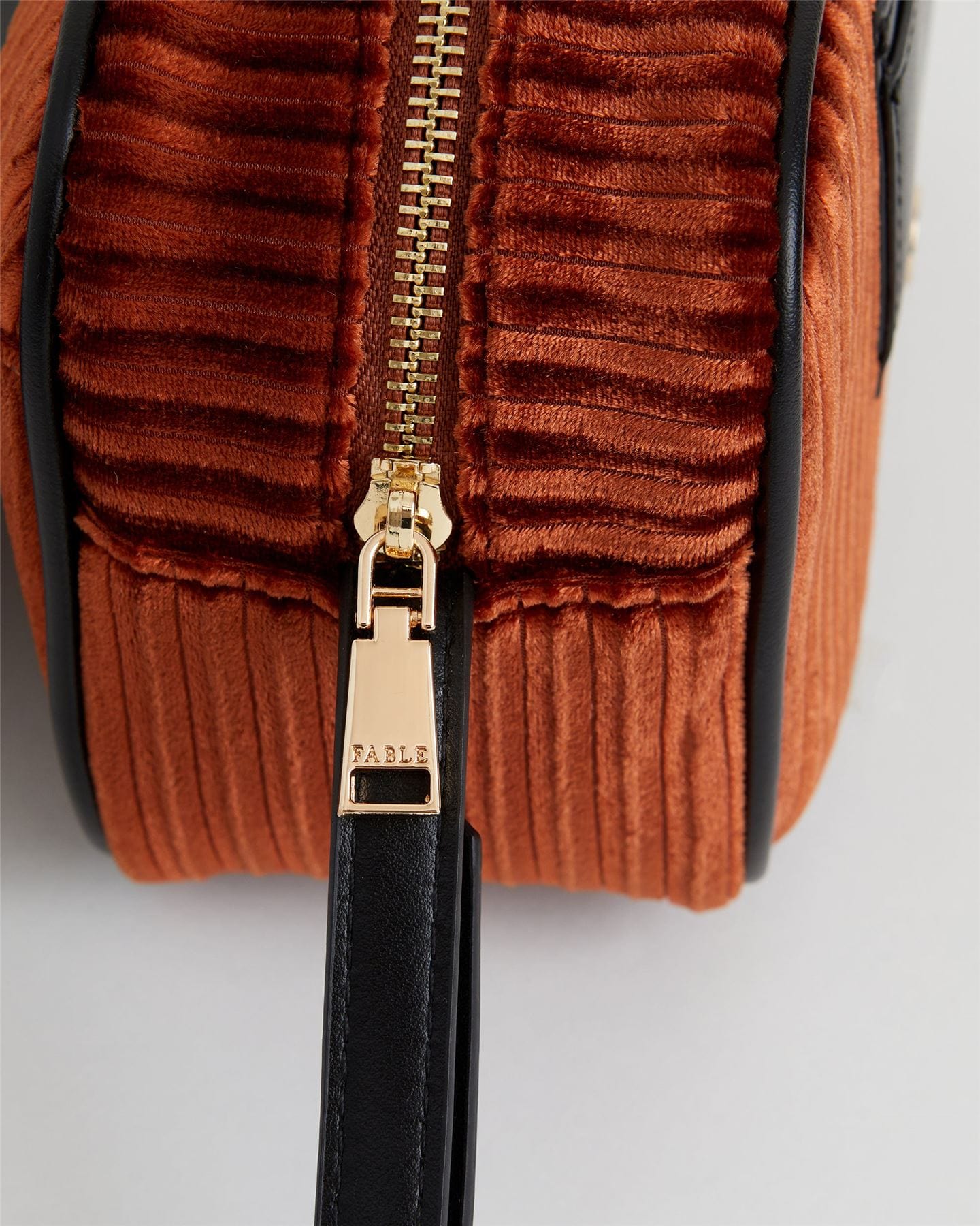 Vivianne Velvet Camera Bag - Amber Rust