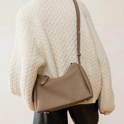 Versatile Pebbled Leather Crossbody