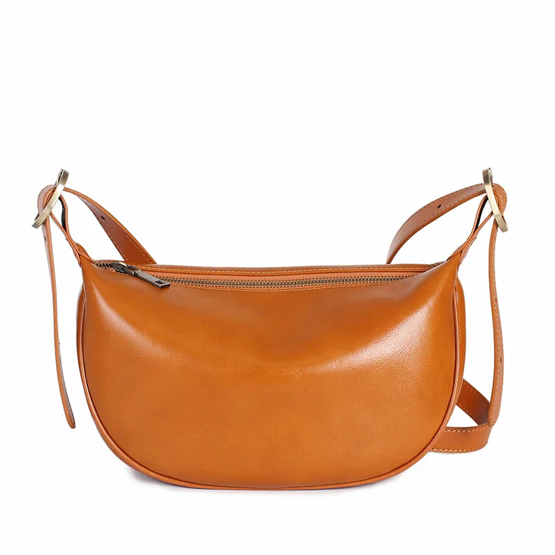 Sleek Leather Crossbody Bag