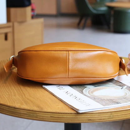 Sleek Leather Crossbody Bag