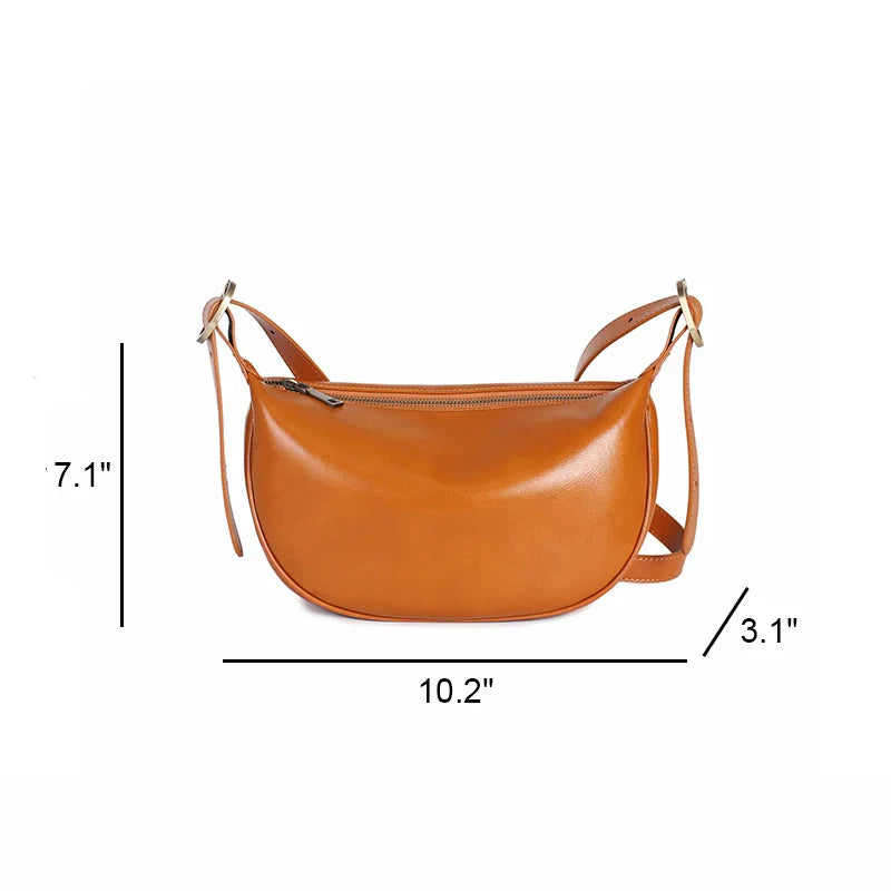 Sleek Leather Crossbody Bag