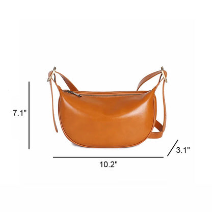 Sleek Leather Crossbody Bag