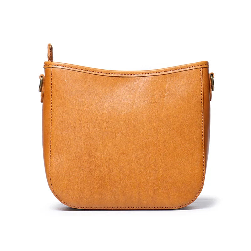 Classic Tanned Leather Crossbody Bag