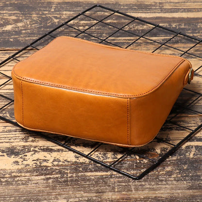 Classic Tanned Leather Crossbody Bag