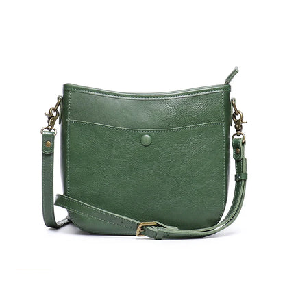 Classic Tanned Leather Crossbody Bag