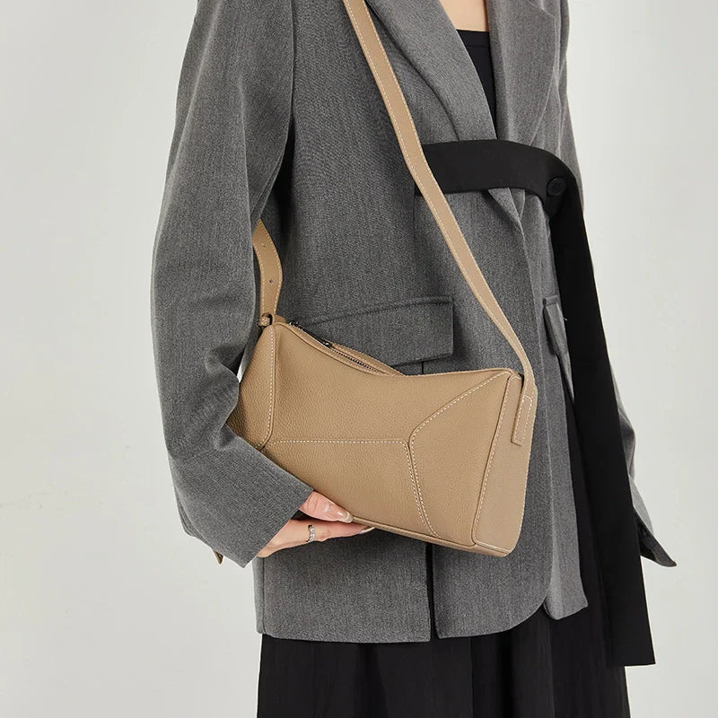 Classic Leather Crossbody Bag