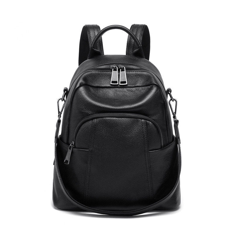 Versatile Leather Travel Backpack